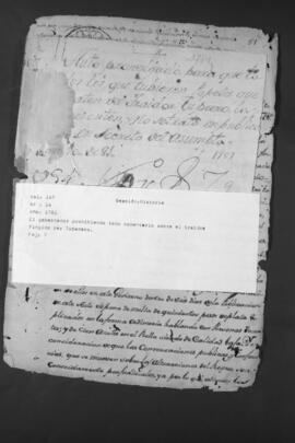 Bando del Gobernador Pedro Melo de Portugal que prohibe todo comentario sobre "el fingido Rey Tupamaro".