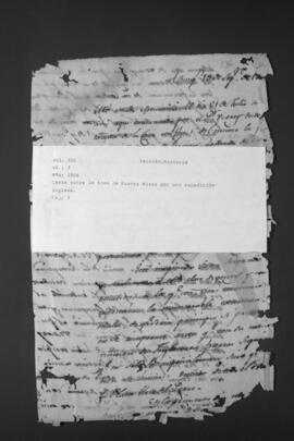 Carta relativa a la toma de Buenos Aires por una expedición inglesa y su posterior reconquista.