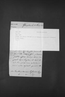 Cartas del Cónsul Francés en el Paraguay al General Francisco Solano López.