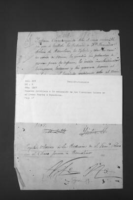 Papeles relativos a la reducción de San Francisco Solano en el Chaco, frente a Remolinos.