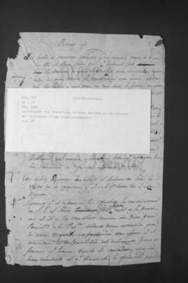Declaración del Presbítero Aniceto Benítez en el proceso contra el Presbítero Fidel Maíz. (Incompleta).