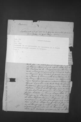 Traducción de un artículo suplemento de la gaceta universal prusiana referido al Paraguay.