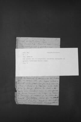Dos Cartas del Doctor Margariño Cervantes dirigidas al General Francisco Solano López.