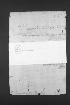Índice de Reales Depachos remitidos al Gobernador del Paraguay.