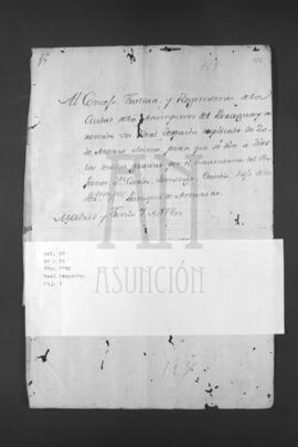 Nota de Remisión de un Real Despacho al Consejo, Justicia y Regimiento de Asunción.