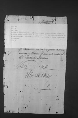 Título de primer Regidor de Asunción conferido al Príncipe de la Paz y Reales Cédulas.