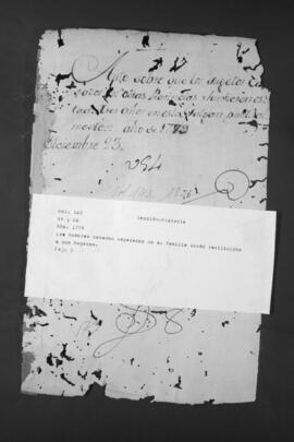 Sobre expulsión de los hombres residentes en la Provincia del Paraguay, que tengan esposas en otras Provincias.