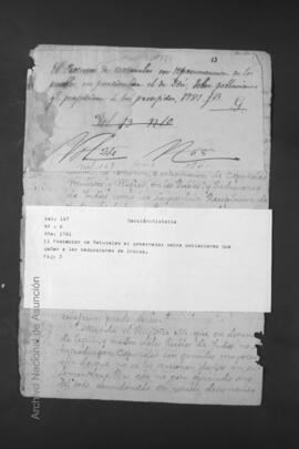 Oficio del Protector de Naturales al Gobernador del Paraguay, sobre poblaciones que perjudican a las reducciones de Indios.