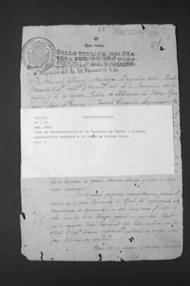 Acta de la Junta General de la Provincia, con reconocimiento del Consejo de Regencia español y sobre la Junta de Buenos Aires.