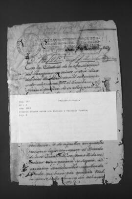 Contrato de Venta de una esclava de Antonio Iturbe a José Mauricio Puente.