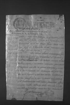 Documentos relativos a la Independencia del Paraguay.