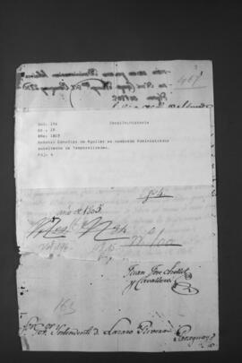 Designación de Antonio González de Aguilar como Administrador Subalterno de Temporalidades.