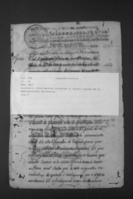 Expediente sobre permiso concedido al Oficial Segundo de la Administración de Tabacos.