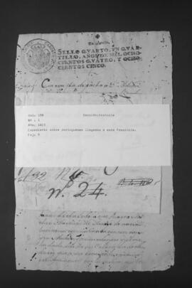 Expedientes sobre portugueses llegados a la Provincia del Paraguay.