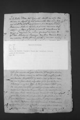 Remate del cargo de Regidor Alguacil Mayor por Francisco Antonio Ayala en Villarrica.