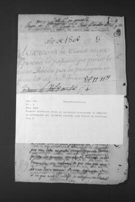 Acuerdo del Cabildo de Asunción sobre el perjuicio ocasionado a la causa pública por la prolongada enfermedad del Teniente Asesor Letrado José Merino de Pinillos.