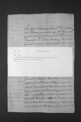 Oficio del Gobernador Bernardo de Velasco al Alcalde de Primer Voto Manuel Gómez del Corro, sobre jurisdicción y derechos de la Provincia del Paraguay hasta la raya del Paraná.