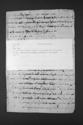 El Gobernador del Paraguay, Bernardo de Velasco, ordena a los Pueblos de la Provincia el cese inmediato del castigo y maltrato a los indios.