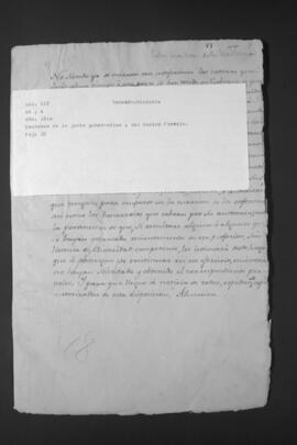 Decreto de los Cónsules y el Dictador Supremo Gaspar Rodríguez de Francia.