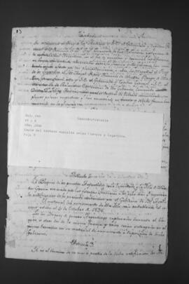 Copia de un tratado suscrito entre Francia y Argentina.