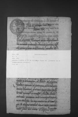 Decreto que establece el 25 de diciembre como fecha de juramento de la Independencia Nacional.