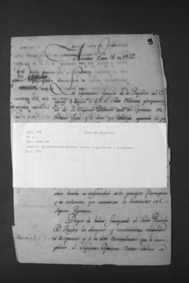 Correspondencias entre Inglaterra y Paraguay (contiene tambien correspondencias con Estados Unidos).