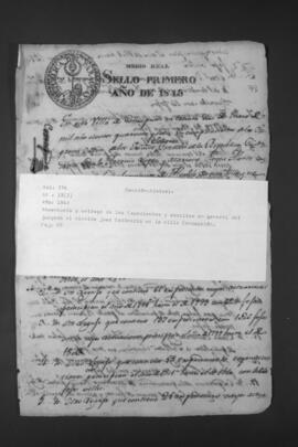 Inventario y entrega de los expedientes y escritos del Juzgado de Paz al Alcalde Juez Ordinario en Villa de Concepción.