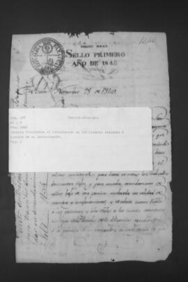 Decreto que faculta al Comisionado de San Lorenzo para conceder en arrendamiento los ejidos de las tierras de su jurisdicción.