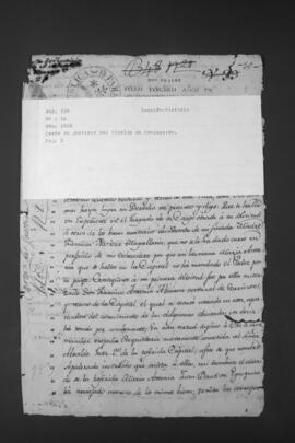 Carta de Justicia  del Alcalde de Concepción.