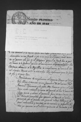 Lista de Causas a cargo del Juez de Paz del distrito de la Catedral.