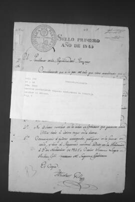 Decreto que prohíbe algunas prácticas de homenaje al Obispado del Paraguay.