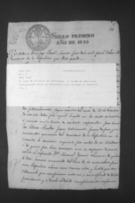 Pedido de informes realizado por el Juez de lo Civil de Corrientes al de Asunción, sobre el paradero de un correntino para entrega de una herencia.