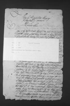 Correspondencias del General Francisco Solano López al Presidente de la República.