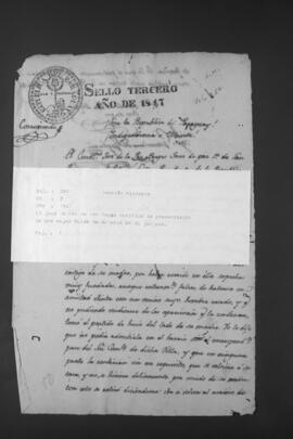 Notificación realizada por el Juzgado de Paz de San Roque, sobre la presentación en su juzgado de una mujer fugada de su hogar.