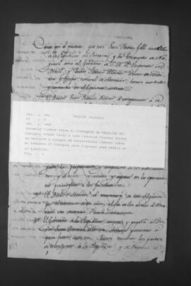 Convenio firmado entre el Encargado de Negocios del Paraguay y el Médico Alemán Juan Federico Meister.