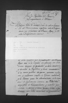 Decreto sobre reclutamiento dirigido al Comandante de Villarrica.
