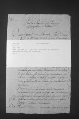 Diario escrito por el General en Jefe del Ejército paraguayo, Francisco Solano López, sobre una expedición realizada por orden del Presidente.