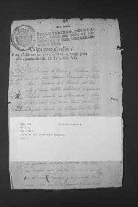 Circular del Gobernador del Paraguay Bernardo de Velasco.