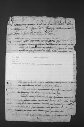 Instrucción al Capitán Francisco Arias, en su comisión confidencial como enviado de la Junta de Buenos Aires al Paraguay.
