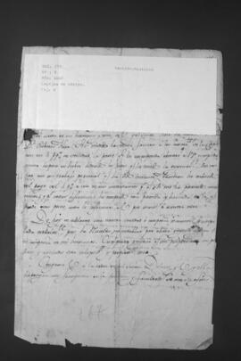 Correspondencia Comercial entre Fernando Iturburu, Francisco García y Peña y Vicente Urdapilleta.