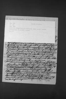 Carta de Alfred Blyth al Presidente Francisco Solano López, sobre varios asuntos relativos al Paraguay.