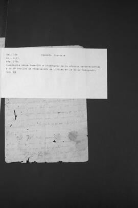 Expediente sobre la tasación e inventario de los efectos pertenecientes a la Tercera Partida de Demarcación de Límites en la Villa de Curuguaty.