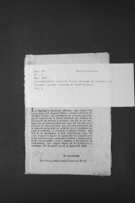 Correspondencias entre el Virrey del Río de la Plata, Santiago de Liniers, y la Princesa Carlota Joaquina de Borbón (Brasil).