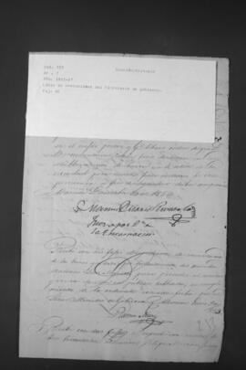 Libro de anotaciones del Ministerio de Gobierno del Paraguay. Recibidos de los Jueces de Paz.