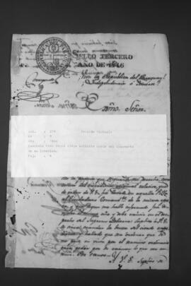 Evaristo Arce solicita copia del documento de su libertad.