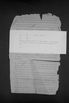 Contrato de alquiler de una casa en Asunción, suscrita por Juan José Simonet y los miembros del Tribunal Aliado.