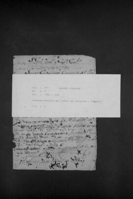 Correspondencias del pueblo de Urundey y Peguahó.