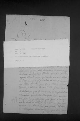 Correspondencias del Pueblo de Carolina sobre Alcabalas y Órdenes Militares.
