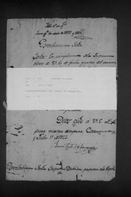 Correspondencias del pueblo de Caraguatay.