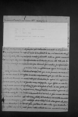 Correspondencias del pueblo del Carmen.